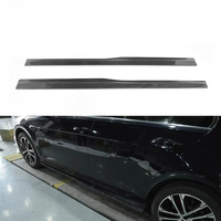 Kit d'extensions de jupes latérales en fibre de carbone pour Volkswagen VW GOLF VII 7 MK7 R R-LINE 14-17