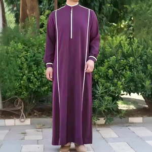 Camisetas Largas para Hombre, Manga Larga, Estilo Musulmán, Túnica Islámica para Hombre, Kaftan, Arabia Saudita, Corte Holgado, Informal, a la Moda - Product Image 4