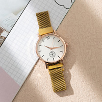 Jam Tangan Wanita Digital Fashion Ramah Lingkungan Terlaris Lintas Negara, Jam Tangan Kuarsa Tali Magnetik untuk Pelajar