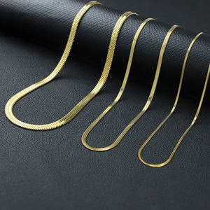 स्टेनलेस स्टील सांप चेन 316 14k 18k सोने की चांदी की ललक वाली महिला ने गहने मोटी कोटिंग वाटरप्रूफ पहुंच परीक्षण किया - Product Image 5