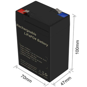 Biểu tượng tùy chỉnh Pin Lithium Ion pin LiFePO4 pin 6V 6Ah kín thay thế pin cho cá Feeder khẩn cấp ánh sáng - Product Image 4