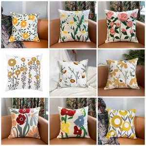 Fundas De Almohada bordadas con flores de estilo marroquí, funda de almohada decorativa de granja de algodón para sofá, funda de cojín para dormitorio, uso doméstico - Product Image 2