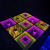 Sailwin DMX512 IP20 fête de mariage verre trempé interactif Rgb inductif Led piste de danse Led carrelage de piste de danse pour hôtel disco