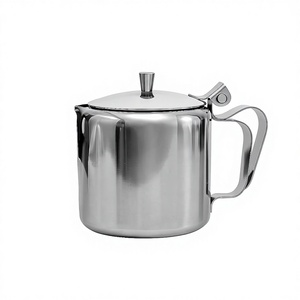 Jarra de Agua Premium de Acero Inoxidable con Tapa y Asa, Jarra de Agua Resistente para Cocina, Jarra para Servir Jugo y Leche - Product Image 1