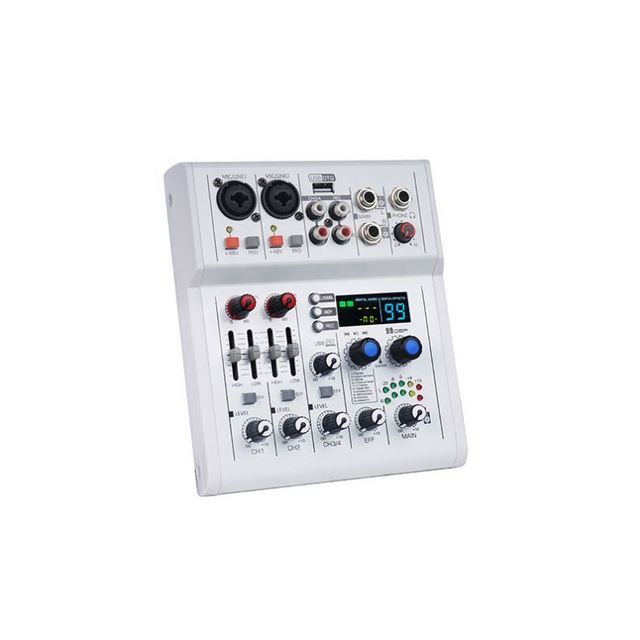 USB Audio Mixer Newest Manufacturer Live Sound Mini 4 Channel Sound Card Mixer 99dsp With BT USB OTG