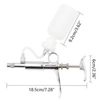 Seringues vétérinaires de 5 ml pour porcs, vaches, chiens, pistolet injecteur de vaccin vétérinaire, seringue injectrice continue pour bétail