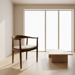 Chaise de restaurant en bois bon marché en gros DISHI, chaise de salle à manger en bois massif de noyer, <span class=keywords><strong>fauteuil</strong></span> Hans Wegner Kennedy - Product Image 2