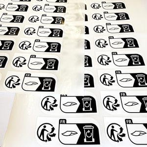 Chất lượng cao tùy chỉnh máy quần áo thẻ bán buôn các tính năng của riêng bạn logo thương hiệu sticker cho hàng may mặc - Product Image 3