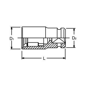 KOKEN - BD004-20X19 1/2 ''à chocs-EAN 4991644650392 PULLERS STUD EXTRACTORS - Product Image 1
