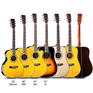 Guitarra Acústica de Madera Maciza Estilo D45, Abeto y Palisandro, Venta al Por Mayor de Fábrica, Entrega Rápida - Product Image 6