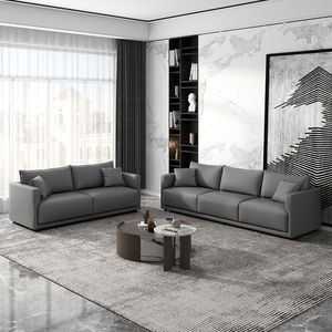 Italian Style <b>Sofa</b> Three Seater Tech Fabric Upholstered Minimalist Modern Living Room <b>Bedroom</b> Rental Use - Product Image 4