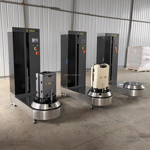 Goldtec <span class=keywords><strong>Film</strong></span> aeroporto porta bagagli avvolgitrice completamente automatica macchina imballatrice bagagli con pellicola estensibile - Product Image 6