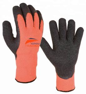 نمط شتوي ساخن للرجال والنساء مع بطانة أكريليك مطلية باللاتكس قفازات أمان دافئة للطقس البارد - Product Image 1