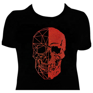 New Arrival Topz Verified Factory OEM ODM Custom Clothing Rhinestone t Shirt With <strong>Skull</strong> Men <strong>Tshirts</strong> - Product Image 1
