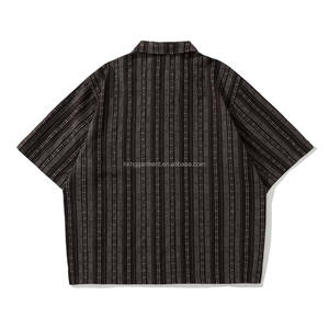 Camisa de Franela de Alta Calidad Personalizada para Hombre, Corte Cuadrado, Estilo Casual a la Moda, Manga Corta, con Botones - Product Image 3