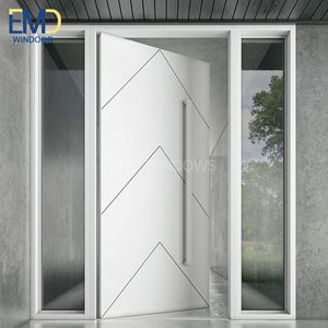 Portes d'entrée françaises modernes en alliage d'aluminium et verre avec isolation thermique pour villas - Product Image 3