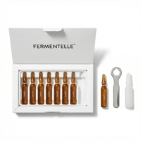 Base de Maquillage Professionnelle à l'Eau de Rose Fermentée, Ampoule Sérum Éclatant Hydratant Effet Rosée, Essence Visage pour Soins de la Peau de Mariée