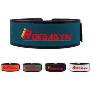 Custom Nylon Leather Anime EVA Weight Lifting Belt High Content Rubber High Elasticity Breathable Fitness Training Sports Buckle