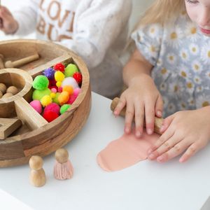 Juego de herramientas de plastilina personalizadas para niños de 2 a 4 años, contenedores sensoriales para niños pequeños 1-3, kit de masa sensorial para niños, muñeca <span class=keywords><strong>Waldorf</strong></span> - Product Image 3