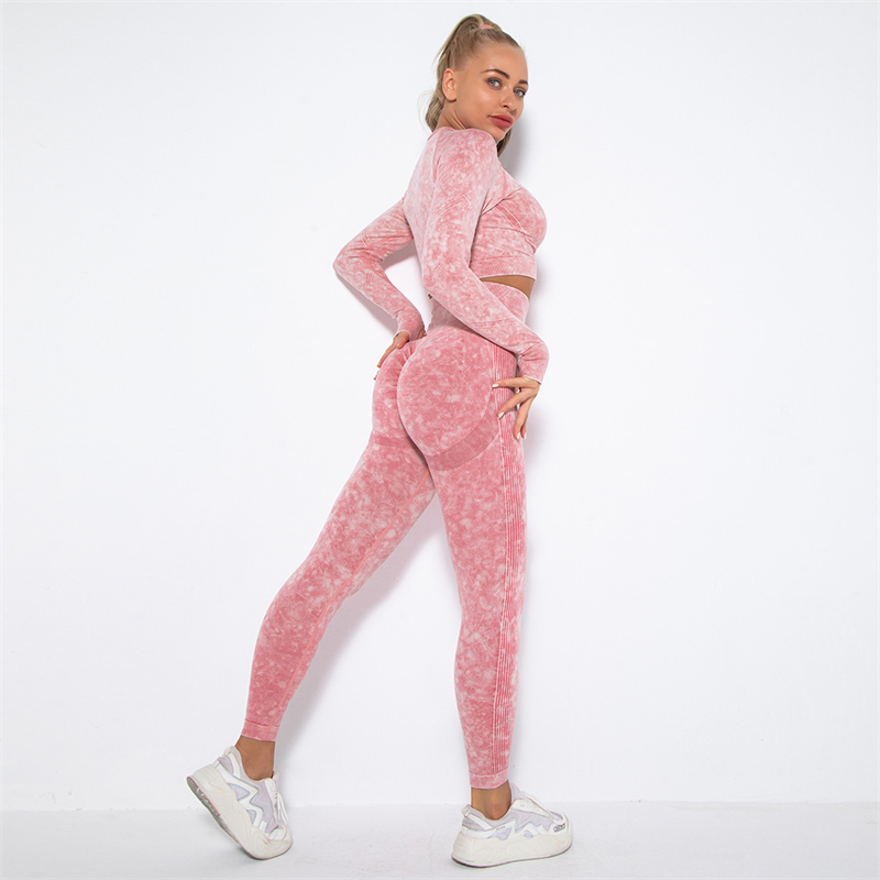 10 colors Fashion Modern Breathable Workout Clothing Women Active Wear Yoga Set hygroscopic and sweat releasing