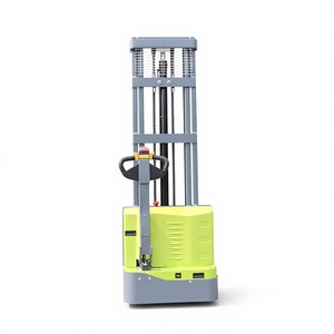 Gerbeur électrique 1,5 tonne, mât à trois sections, pneus pleins, batterie au plomb-acide, utilisation en intérieur, commande en position debout - Product Image 3