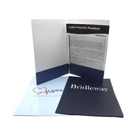 Porte-documents de présentation A4 élégant et résistant aux déchirures, avec logo personnalisé, impression UV, fente pour cartes, pour promotion commerciale – Tendance et de qualité supérieure