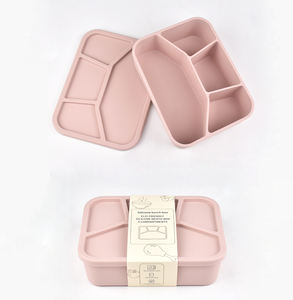 Vente en usine de service personnalisé pour le stockage d'aliments pour bébés récipient alimentaire réutilisable à 4 compartiments avec couvercles et <span class=keywords><strong>micro</strong></span>-ondable - Product Image 6