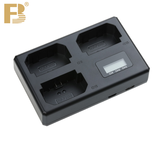 FB NP FZ100 Charger 3 Slot With Type C and USB Charging Port for Sony Camera Alpha A6600 A6700 A7R3 ARR4 A7R5 A7S3 ILCE-9 A7III