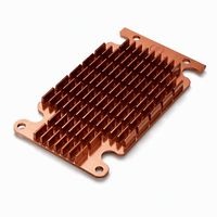 Pelat Radiator Pendingin Inverter IGBT Daya Industri dengan Sirip Tembaga Konduktivitas Tinggi Khusus