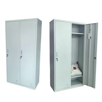 Armoire de bureau métallique réglable, structure KD, armoire de rangement en acier, grande capacité, armoire de classement verrouillable en acier