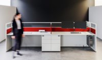 Bureau moderne pour 2/4/6/8 modules ouverts diviseur poste de travail panneau de bois MDF cloison de bureau poste de travail informatique