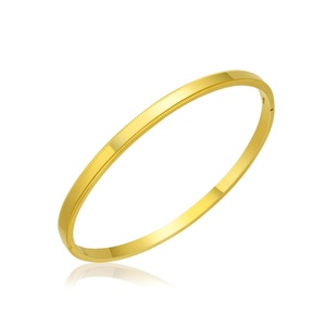 Simple Fashion Jewelry 18k Gold Plated Blank Hoop <b>Bangles</b> <b>Bracelets</b> - Product Image 2