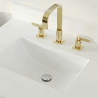 Meuble de salle de bain moderne de 60 pouces avec lavabo en céramique de haute qualité