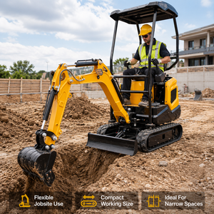 <span class=keywords><strong>Mini</strong></span>-excavatrice Kubota en promotion pour le terrassement de jardins, les petites constructions, le creusement de fossés agricoles et les chantiers étroits – Options CE EPA EURO5 - Product Image 1