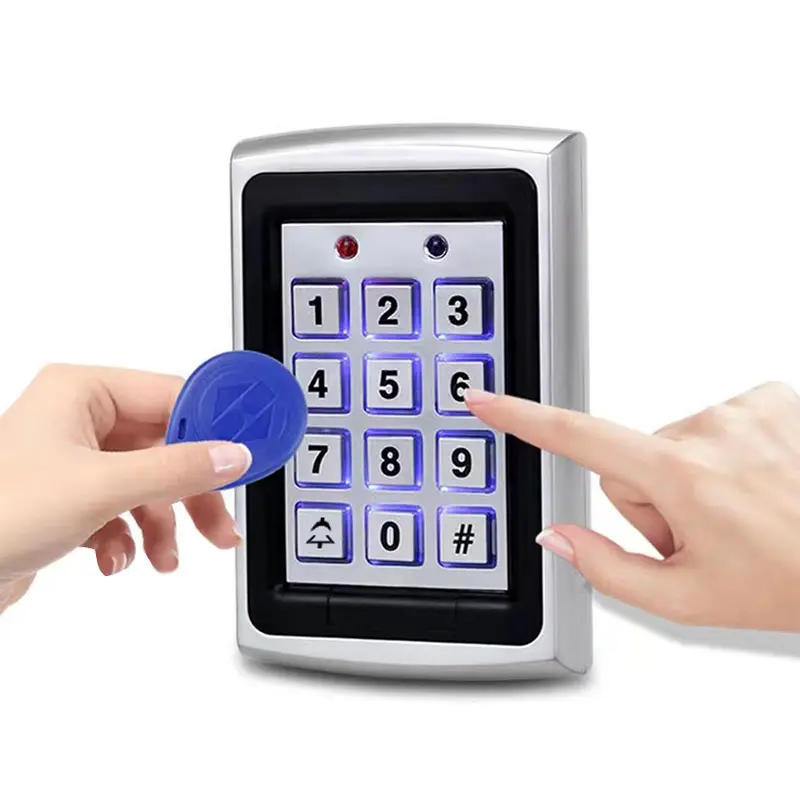 Importazione ed esportazione di edifici per uffici serratura della porta carta d'identità 125khz tastiera Standalone in metallo RFID prodotti del sistema di controllo accessi intelligenti