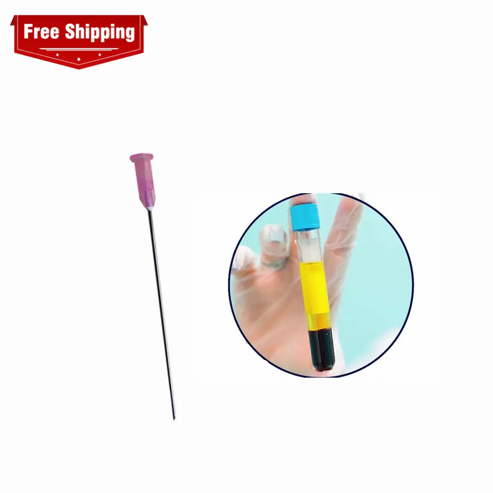 Disposable Medical Long Needle PRP Treatment Long Stainless Steel Needle 18gx100mm
