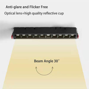 Nuevo Diseño Empotrado <span class=keywords><strong>Rectangular</strong></span> Ajustable de 30W, <span class=keywords><strong>Downlight</strong></span> <span class=keywords><strong>LED</strong></span> Lineal de Aluminio con Rejilla, 20W, Clasificación IP20, Alto CRI 90 - Product Image 5