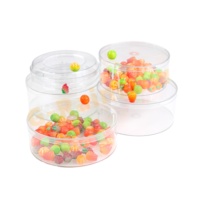 Boîte à bonbons de Pâques en plastique avec logo découpé au laser Fermeture hermétique Cookie Bonbons Party Basket Stuffers Boîte ronde