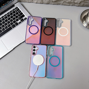 <span class=keywords><strong>Coque</strong></span> <span class=keywords><strong>de</strong></span> <span class=keywords><strong>téléphone</strong></span> couleur dégradée mate effet laser pour Galaxy A57 A17 A27 A56 A55 <span class=keywords><strong>A54</strong></span>, étui magnétique coloré pour Samsung S26 Ultra S25 - Product Image 5