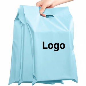 Bolsas de Envío Portátiles Personalizadas de Colores, Bolsas de Embalaje para Ropa con Asas, Bolsas de Plástico de Polietileno, Bolsas de Correo - Product Image 5