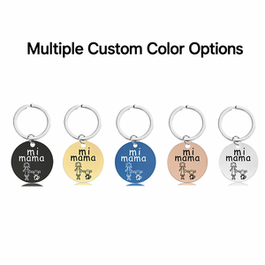 Porte-clés en métal personnalisable rechargeable, motif cochon anime, pour la fête des Mères, gravable par sublimation, style plaque militaire, souvenir tendance - Product Image 3