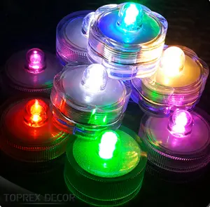 Fête d'anniversaire de mariage Décoration romantique Bougies chauffe-plat à batterie avec lumières LED