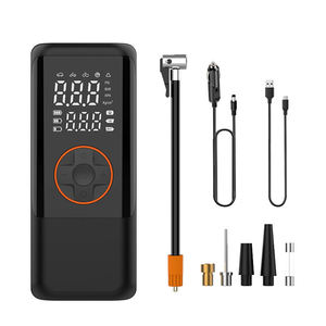 Pompe à air électrique ABS 12V/11.1V en gros avec manomètre numérique et lumière d'urgence – <span class=keywords><strong>Gonfleur</strong></span> de pneus portable pour usage domestique et automobile - Product Image 2