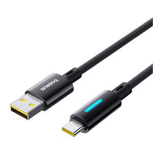 <span class=keywords><strong>Baseus</strong></span> Cable USB tipo C de <span class=keywords><strong>100W</strong></span> para Huawei P50 P40 Pro Honor 1M carga rápida 5A carga rápida USB C <span class=keywords><strong>cargador</strong></span> Cable de datos - Product Image 1