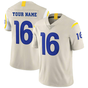 Nuevos diseños personalizados al por mayor de malla universitaria cosida camisetas de fútbol americano del equipo nacional famoso de los hombres para 32 equipos - Product Image 2