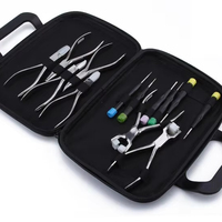 Ensemble de 13 outils de réparation de lunettes optiques avec 7 pinces et 6 tournevis pour atelier d'opticien