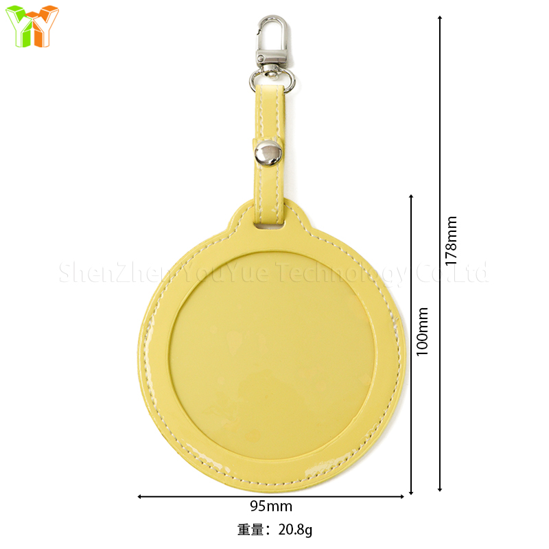 YY RTS キーホルダー 75mm 58mm レザー 缶バッジカバー ブリキバッジ