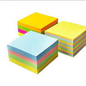 Bloc-notes autocollantes Offre Spéciale 10 couleurs Notes autocollantes Logo personnalisé Imprimer Note autocollante Taille personnalisée 3x3 pouces pour l'école de bureau - Product Image 1