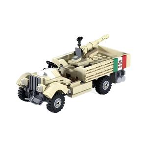 Juguete de Bloques de Construcción de la Segunda Guerra Mundial Tanque <span class=keywords><strong>Panzer</strong></span> <span class=keywords><strong>Tiger</strong></span> StugIII Vehículo Blindado Camión Coche Camión con Cañón Automático 65-17 Helicóptero Set de Ladrillos - Product Image 6