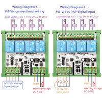 ESC3B04 DC 9V 12V 24V 10A 4AI-4DO 0-10V Input Analog ESP32 C3 Super Mini RS485 Relay Expansion Smart Home IOT Simple PLC